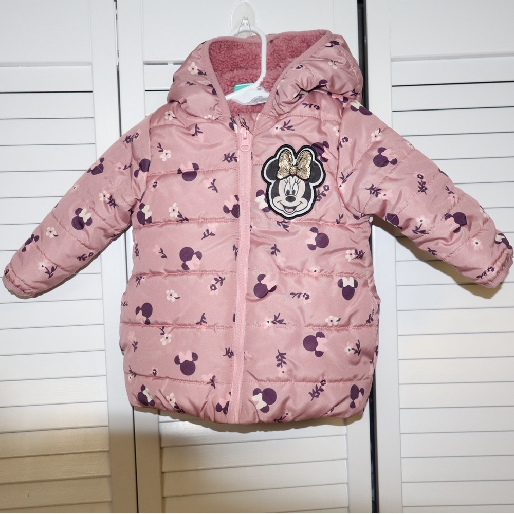 Disney Pink Minnie Mouse Hooded Jacket